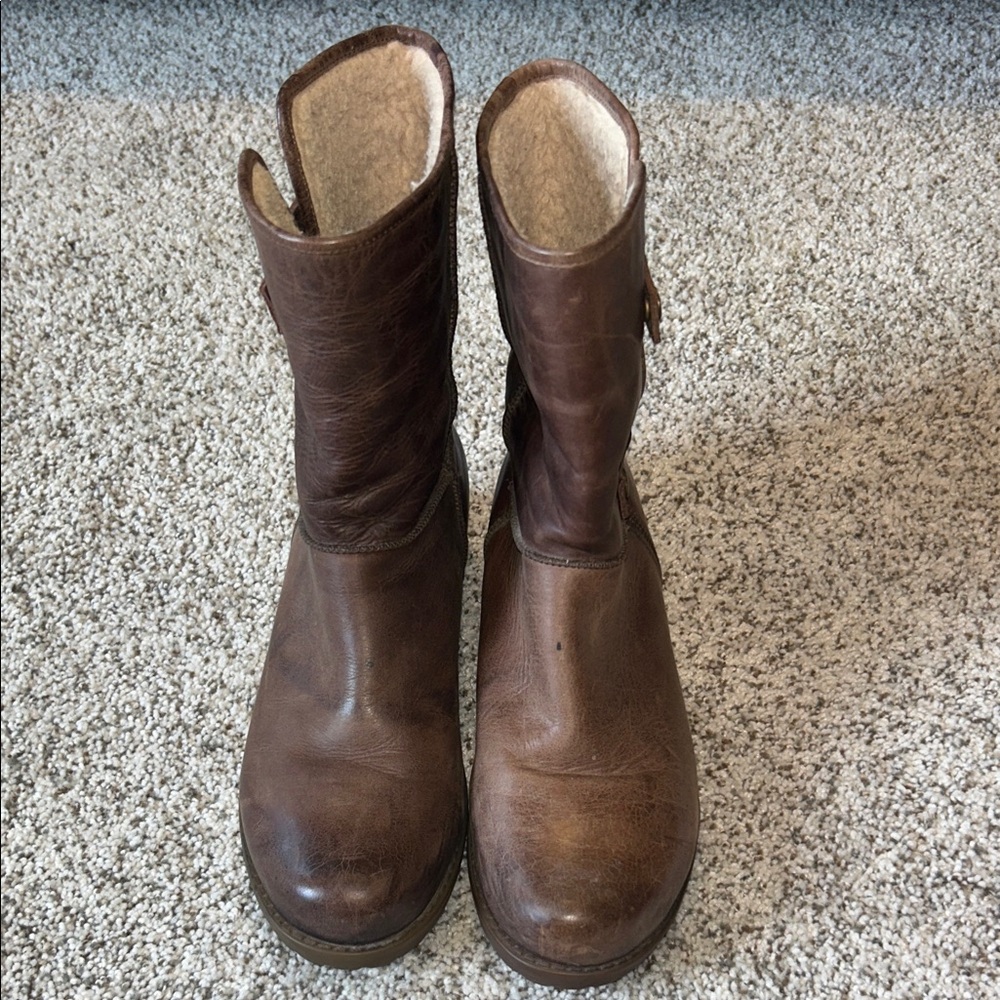 Tara M Brown Leather Boots